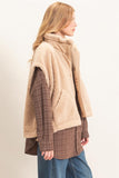 Sherpa Vest With Snap Closure, Beige (S-L)