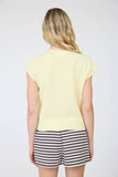 Raw Edge Sleeveless Lightweight Cardigan, Butter Yellow (S-L)