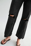 Mica-Vintage Black Distressed Crop Denim (0-3, 16w, 18w)
