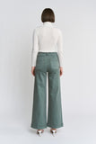 Mica-High Rise Wide Leg-Light Green (13, 18w)