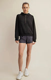 Comfy Luxe Quarter Zip Hoodie, Black (1x, 3x)