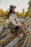 Raglan Knit Pullover in Cozy Taupe