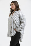 Striped Collared Button Up (3x)