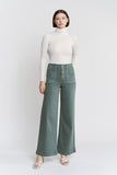 Mica-High Rise Wide Leg-Light Green (13, 18w)