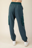 Comfy Luxe Cargo Jogger, Midnight Green (M-1x)