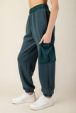 Comfy Luxe Cargo Jogger, Midnight Green (M-1x)