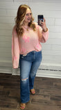 Lightweight Floral Sweater Top