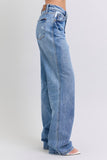 Judy Blue- High Waisted Criss Cross Dad Jean