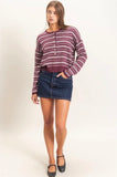 Striped Henley Sweater