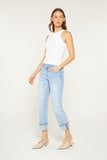 Mica- Mid Rise Cuffed Straight Denim (5,11,14w-18w)