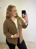 Soft Textured Jacket, Mocha