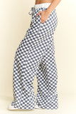 Checkered Straight Leg Lounge Pant