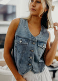Tailored Vest in Blue Haze (XS-3XL)