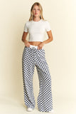 Checkered Straight Leg Lounge Pant