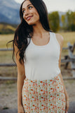 Scoop Neck Tank- Vanilla Bean