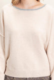 Relaxed Wide Neck Knit Sweater (S-L)