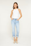Mica- Mid Rise Cuffed Straight Denim (5,11,14w-18w)