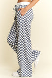 Checkered Straight Leg Lounge Pant