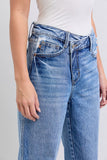 Judy Blue- High Waisted Criss Cross Dad Jean