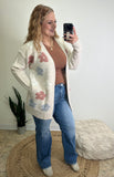 Puff Flower Cardigan