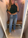 Vervet- High Rise Wide Leg Rigid Denim