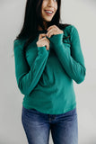 High Neck Long Sleeve  Tee- Lush Meadow (XS-XL)