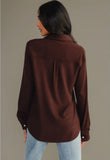 Espresso Super Soft Button Up (L, XL)