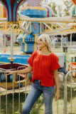 Texturized Gauze Top, Grenadine (XS-M, XL, 3XL)