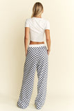 Checkered Straight Leg Lounge Pant