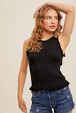 Frill Tank, Black