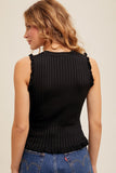 Frill Tank, Black