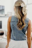 Denim Vest (S, 3X)