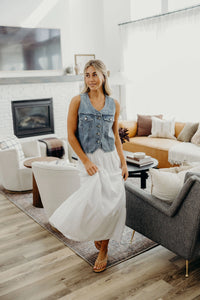 Denim Vest (S, 3X)