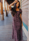 The Jamie- Mocha Wildflowers (XS-L, 2x, 3x)