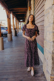 The Jamie- Mocha Wildflowers (XS-L, 2x, 3x)