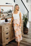 Maxi Skirt- Melon Bloom (XS-M, XL, 2X, 3X)