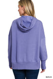 Fleece Half Snap Hoodie, Marlin (S/M, L/XL)