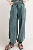 Mineral Washed Jogger Set (S, L)