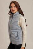 Denim Puffer Vest