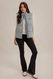 Denim Puffer Vest