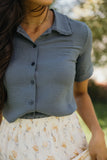 Ruffled Collared Blouse