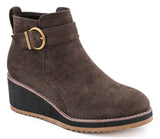 Corkys Chocolate Wedge Bootie