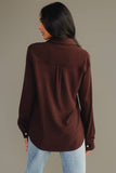 Espresso Brown Super Soft Button Up