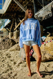 Reversible Mock-neck Crop Sweatshirt