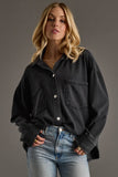 Black Super Soft Button Up