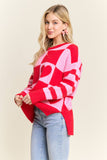 Checkerboard Heart Sweater (S-L)