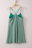 Textured Checkered Knit Activewear Tennis Dress (Kelly Green)