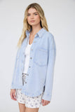 Soft Denim Look Knit Shacket