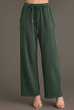 Pine Green Washed Soft Sweatpants