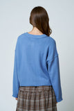 Raw Edge Exposed Seam Cardigan, Butter Yellow